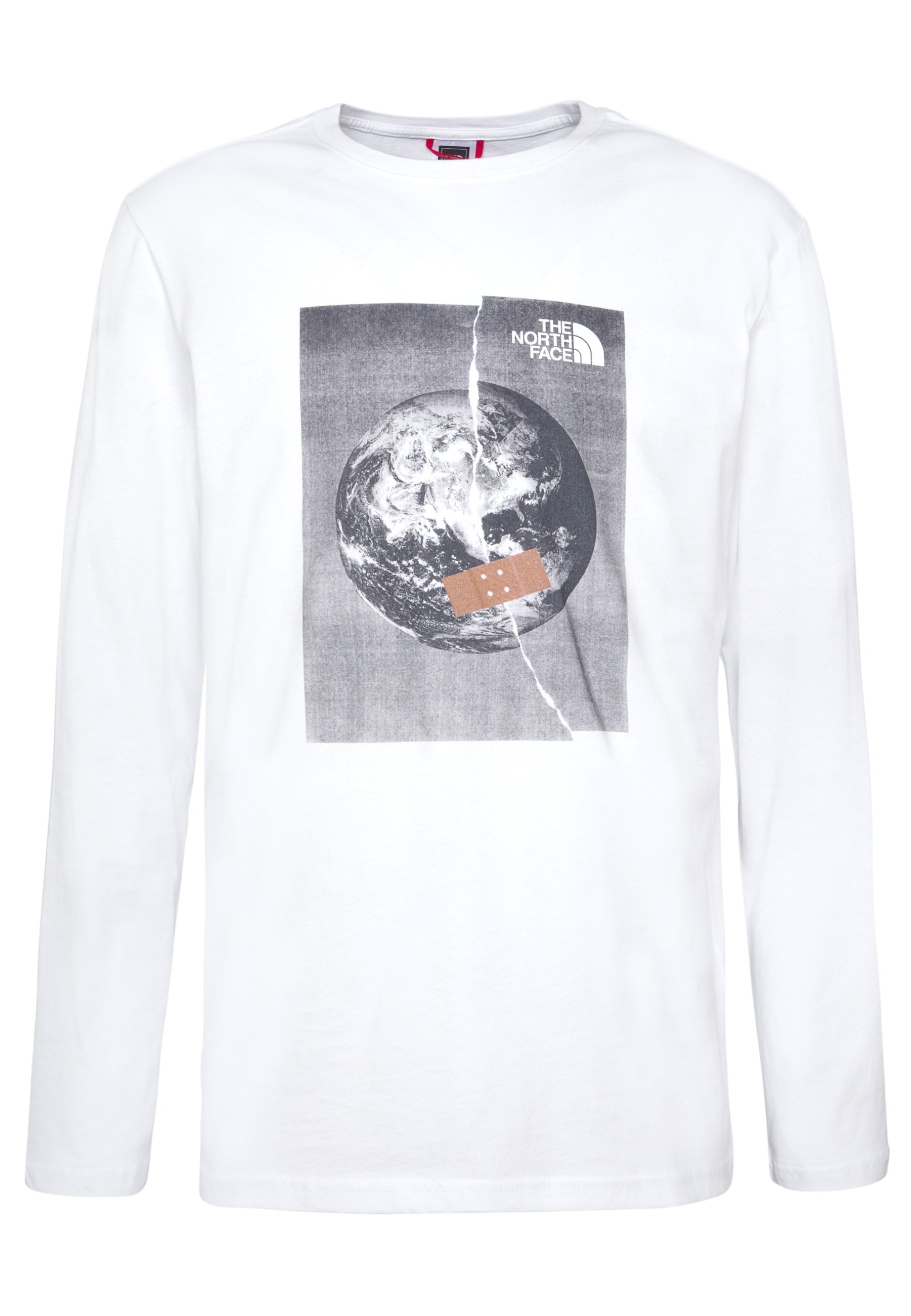 The North Face MENS GRAPHIC TEE Topper langermet white The North Face MENS GRAPHIC TEE - Topper langermet - white/black