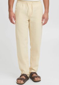 INDICODE JEANS - IDPASSOL LINEN MIX - Kelnės - fog Miniatiūros vaizdas 1