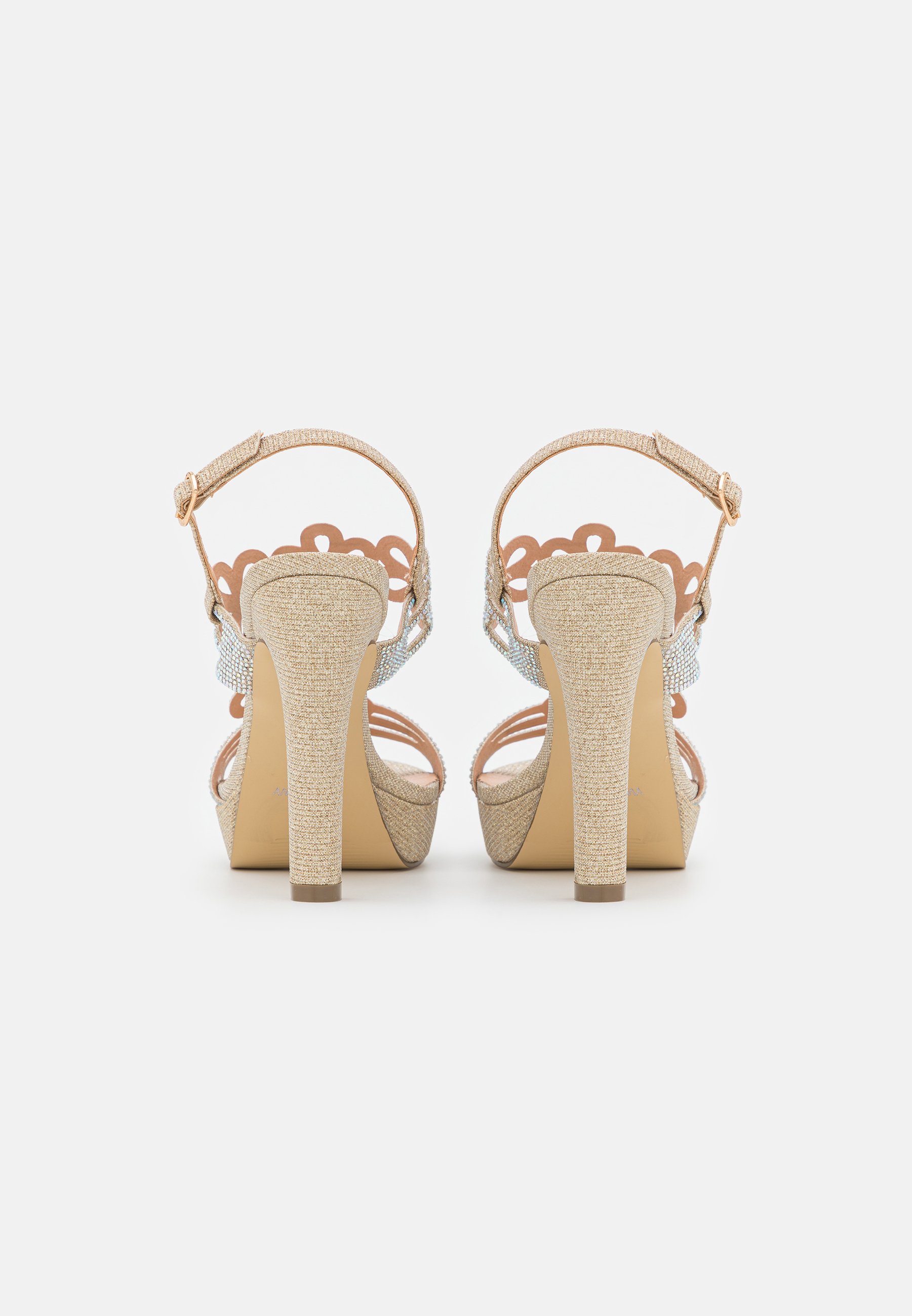 Menbur Sandalias de tacón - gold/dorado - Zalando.es