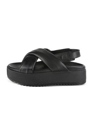 GENESIS - Platform sandals - black