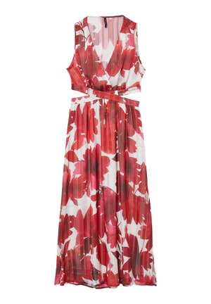 Calliope VESTITO LUNGO CUT OUT FIORI - Robe longue - var fucsia