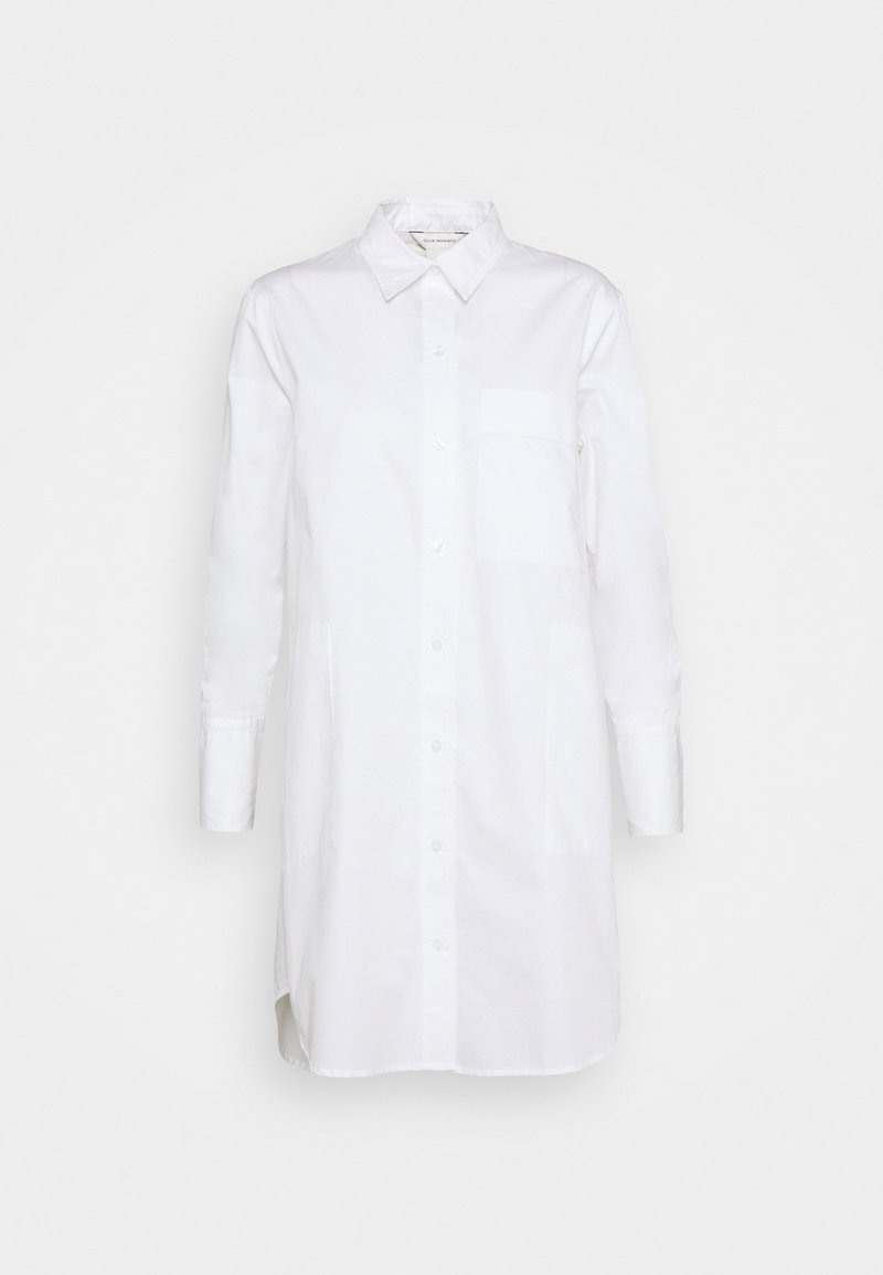 white christmas dresses Women's White Classic Cotton Button-Down Shirt