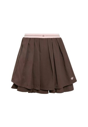 adidas Originals, ADIDAS ORIGINALS SPORTS SKIRT - Pleated skirt - dark brown