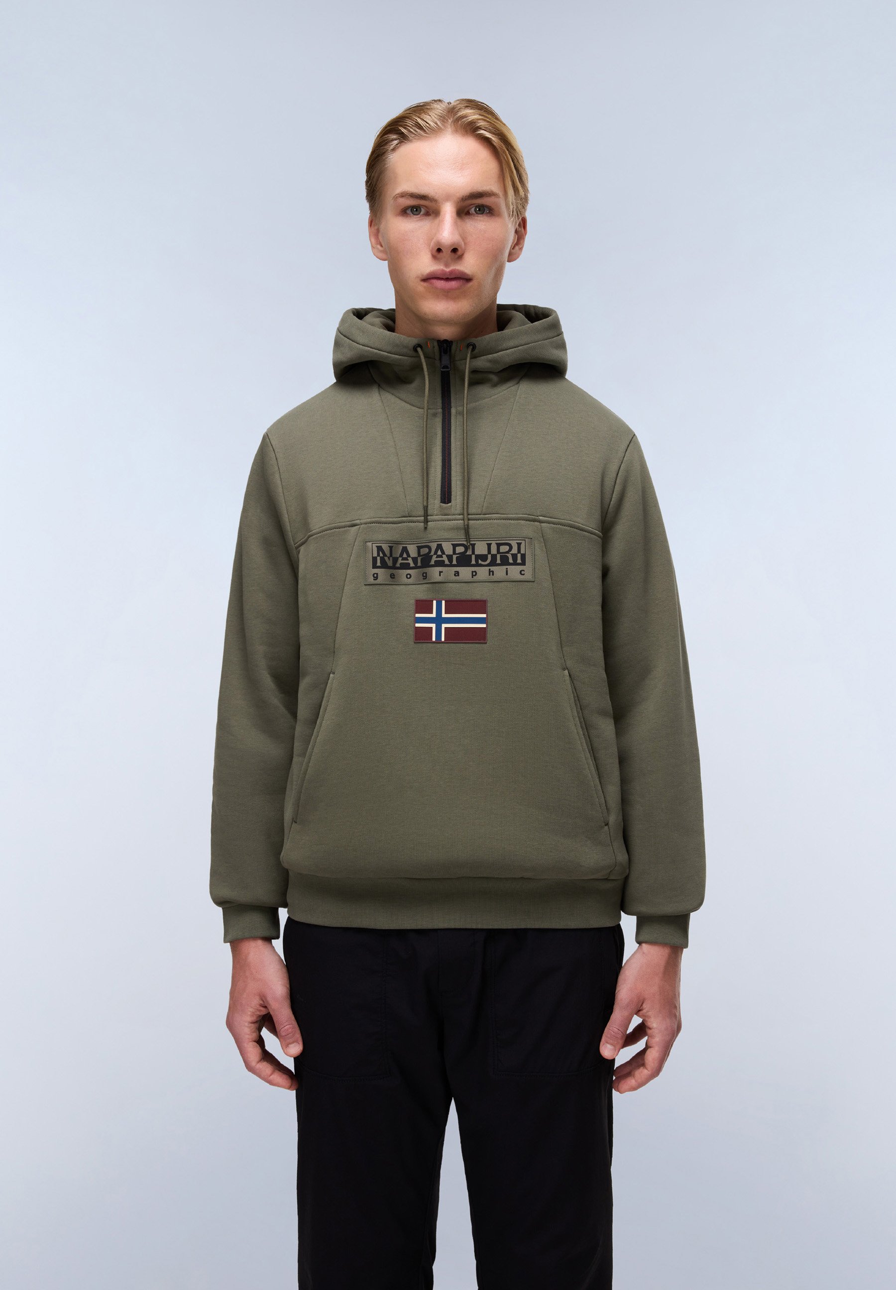 NAPAPIJRI UOMO FELPA BURGEE NP0A4F9F.GC21 VERDE SCURO – Castagno Abbigliamento