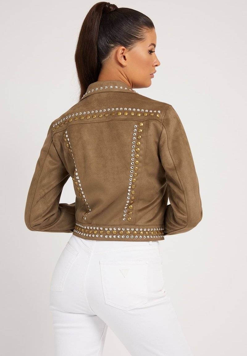 Damen Leichte Jacken | Guess Kunstlederjacke braun - RV85867 Damen Leichte Jacken | Guess Kunstlederjacke braun - RV85867