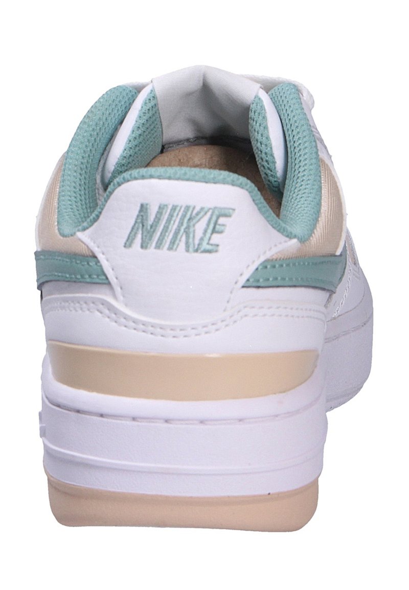 Nike Beige Mesh Sneakers with Mint Green Accent Nike Air Force 1 Luxe Sneakers in a Beige and Mint Green  main image 3