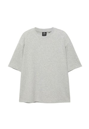 PULL&BEAR BOXY INTERLOCK - T-SHIRT - T-Shirt basic - grey