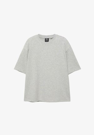 PULL&BEAR BOXY INTERLOCK - T-SHIRT - T-shirt basic - grey