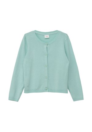 MIT BÜNDCHEN - Strickjacke - ozeangrün