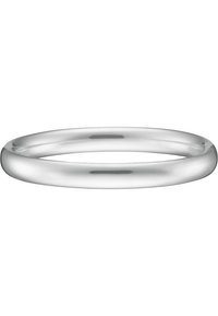 Silverring med en slät, rundad yta och en minimalistisk design. Har en enhetlig, blank finish och en subtil cirkulär form.