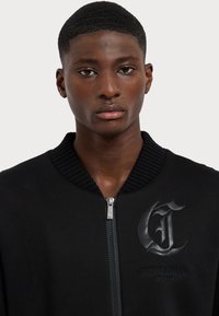 Just Cavalli FLEECE KNIT - Blusão aviador - black