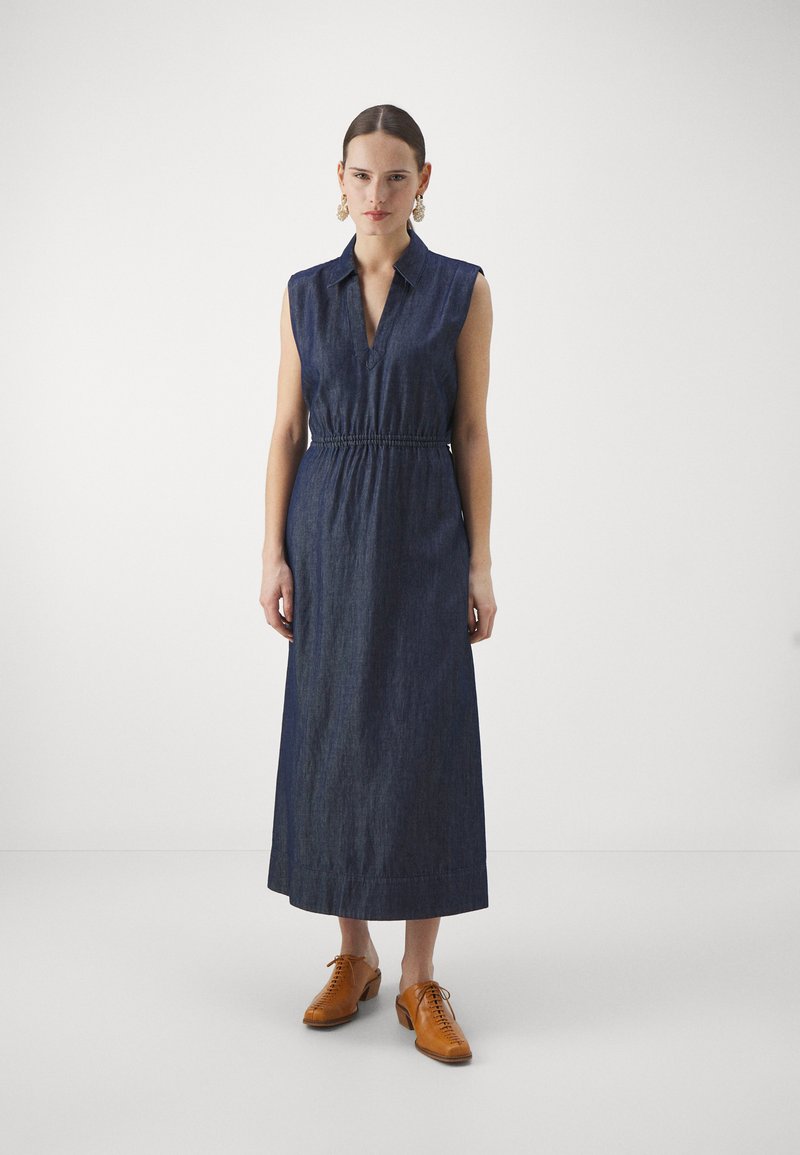 rag & bone ULTRA FEATHERWEIGHT SORAYA DRESS - Robe en jean - rinse