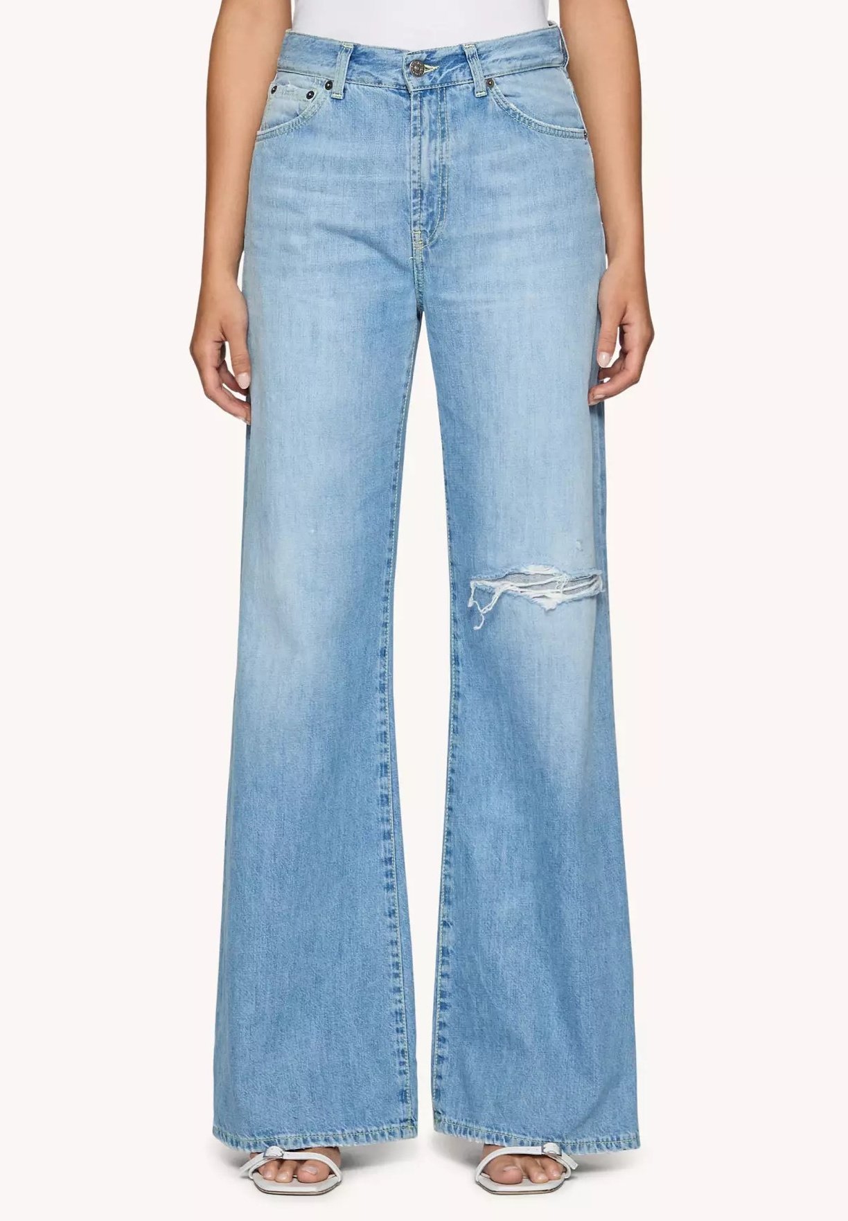 Dondup A Zampa Dondup Jeans A Zampa Stretch Blu