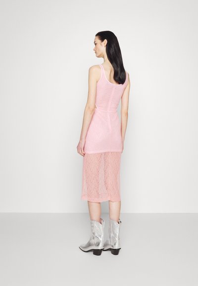 David Koma BONING OVERLAYER MIDI DRESS - Koktel haljina / svečana haljina - baby pink