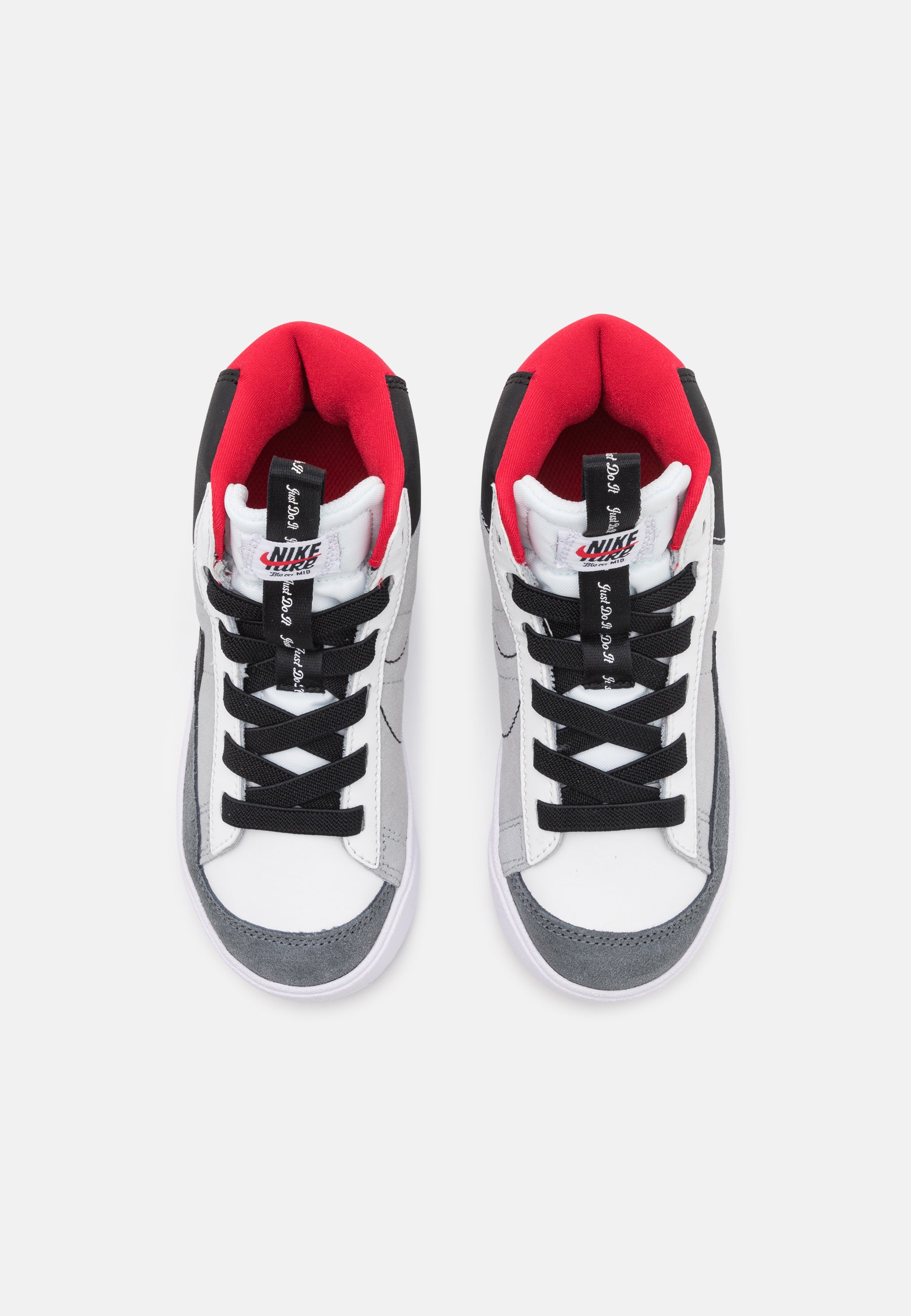 Nike Sportswear BLAZER MID '77 SE - Zapatillas altas - summit  white/black/university red/light smoke grey/negro - Zalando.es