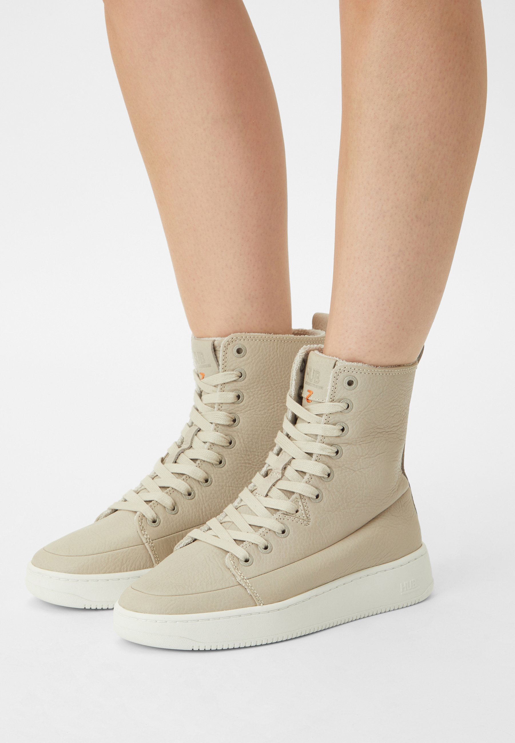 HUB DAY - Sneakers hoog - bone/off white/Beige - Zalando.nl