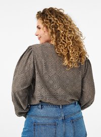 Zizzi LOCHMUSTER - Pluus - Brown