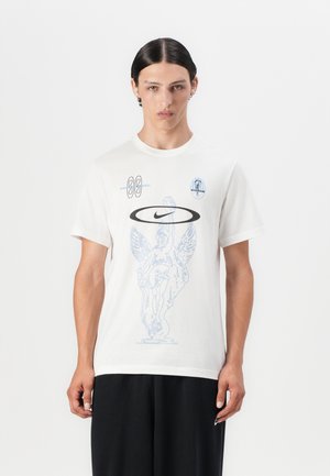 Nike Sportswear CREW TEE - Print T-shirt - white/black