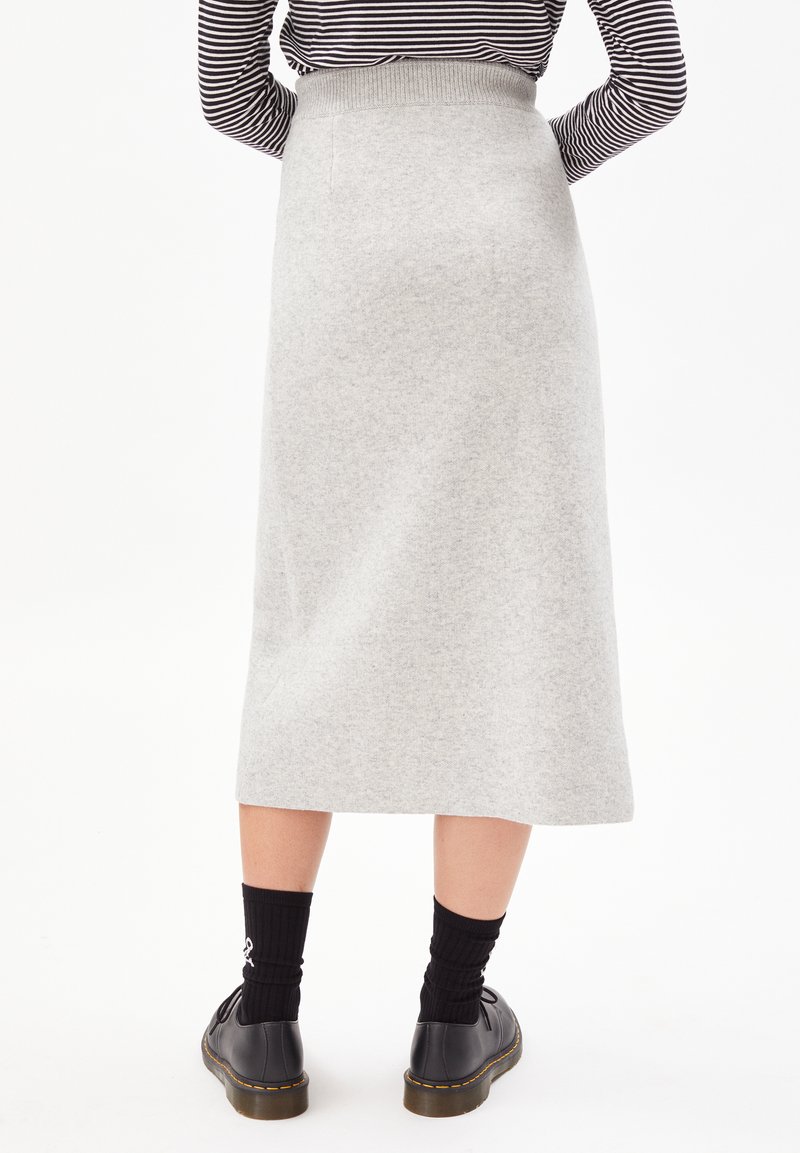 Damen Jeansröcke | ARMEDANGELS SVAAVA SVAAVA A-Linien-Rock light grey melange-oatmilk/grau-meliert - SA36571 Damen Jeansröcke | ARMEDANGELS SVAAVA SVAAVA A-Linien-Rock light grey melange-oatmilk/grau-meliert - SA36571