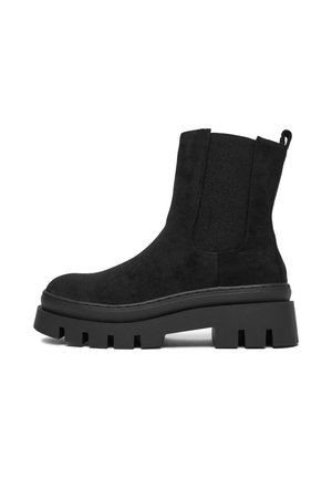 Stivaletti con plateau - black