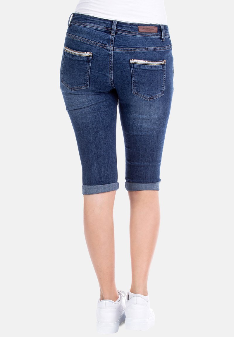 Damen Kleider | Blue Monkey CAPRI HONEY Jeans Shorts blau - MX35778 Damen Kleider | Blue Monkey CAPRI HONEY Jeans Shorts blau - MX35778