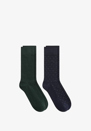 GANT, GANT 2-PACK DOTTED & RIBBED SOCKS GIFT BOX - Sokken - evening blue