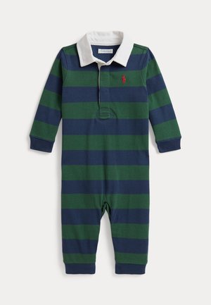 Polo Ralph Lauren, BABY RUGBY ONE PIECE COVERALL - Combinaison - verano green/rustic navy