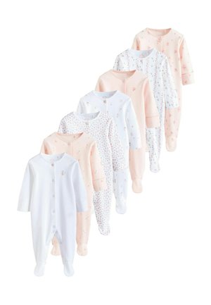 REGULAR FIT 7 PACK - Kruippakje - white pink