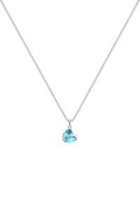 Elli SPARKLING HEART LOVE - MIT KRISTALLEN VON SWAROVSKI® - Ketting - hellblau