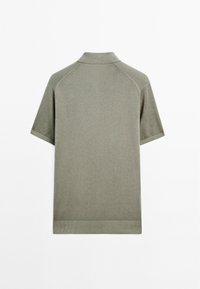 Massimo Dutti LIGHTWEIGHT V-NECK - Piké - light green