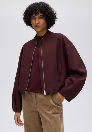OPUS, RELAXED FIT BLOUSON SHAPE - Giacca leggera - cherry jam