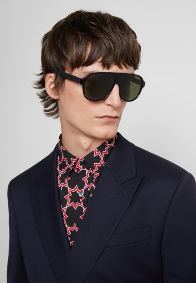 Gucci Solbriller - black/black/green