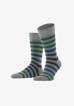 Burlington Blackpool - Sokken - grau blau grün