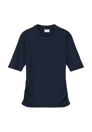 s.Oliver MIT RAFFUNG - T-Shirt basic - navy