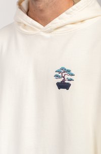 Kaotiko WASHED BONSAI UNISEX - Hoodie - ivory