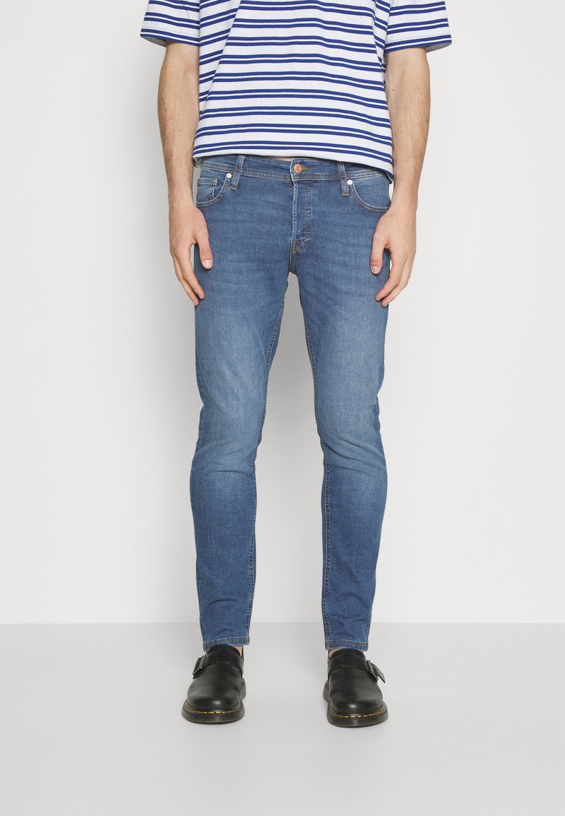 Jack & Jones JJIGLENN JJORIGINAL - Karcsúsított farmerek - blue denim/kék farmer