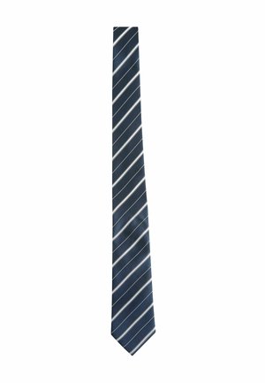 PATTERN - Tie - navy blue white stripe