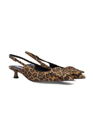 Heeled mules - bruin