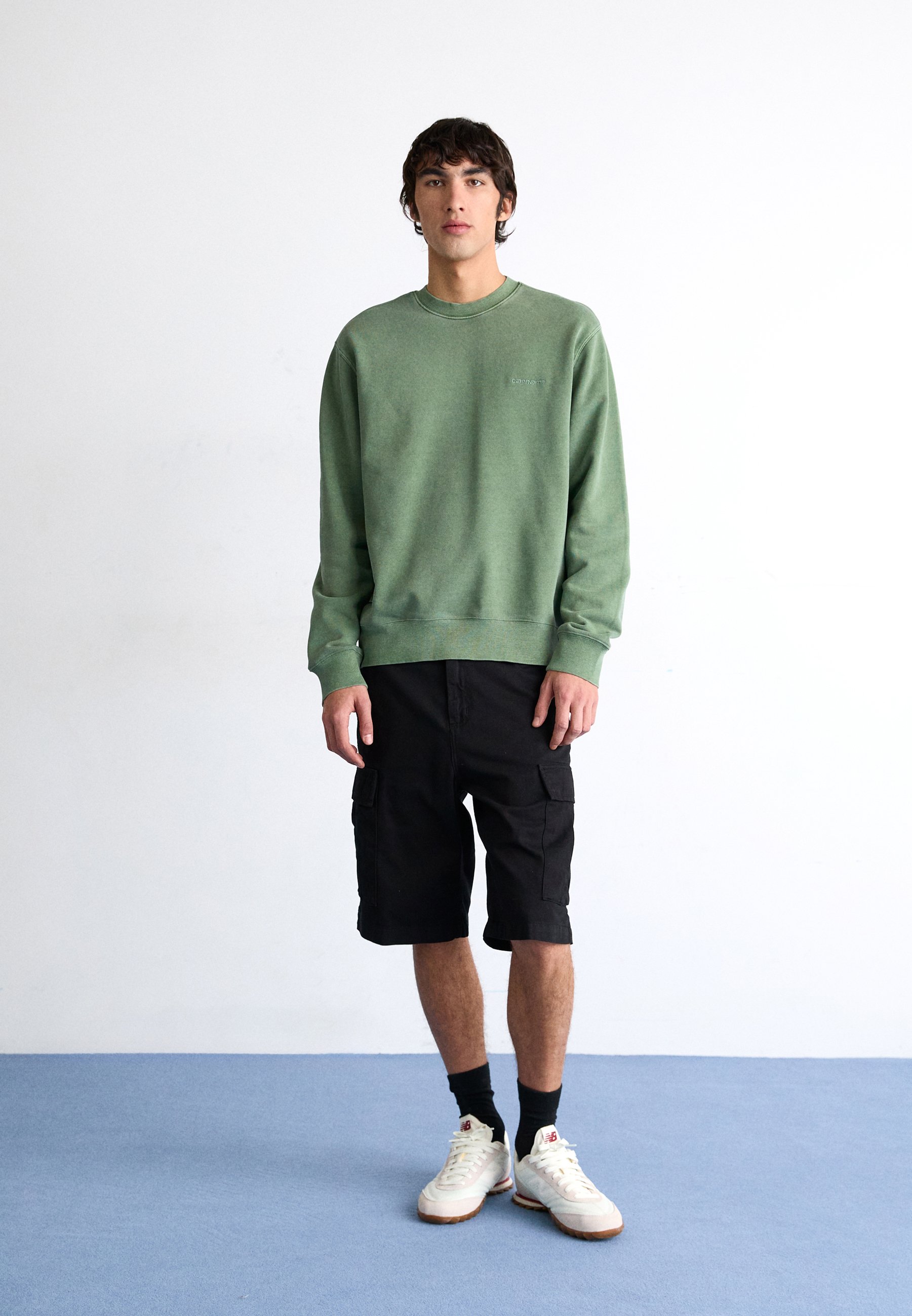 Carhartt WIP DUSTER SCRIPT - Sweatshirt - park garment dyed