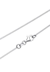 Zilveren ketting met een gevlochten ontwerp, voorzien van een hengelsluiting en ovale schakels. Gladde textuur, glanzende afwerking.