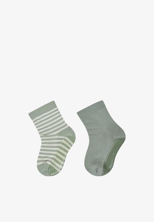 Sterntaler, FLIESEN FLITZER AIR 2-PACK GERINGELT - Socken - hellgrün