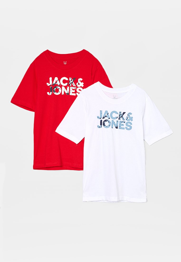 Jack & Jones Junior T-shirt print wit Jack & Jones Junior T-shirt print wit