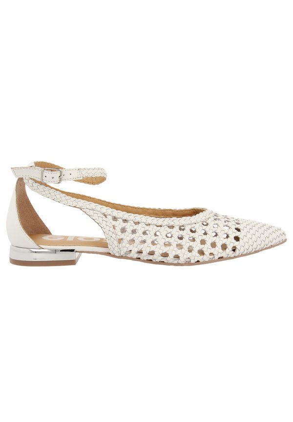 DELL - Ankle strap ballet pumps - blanco