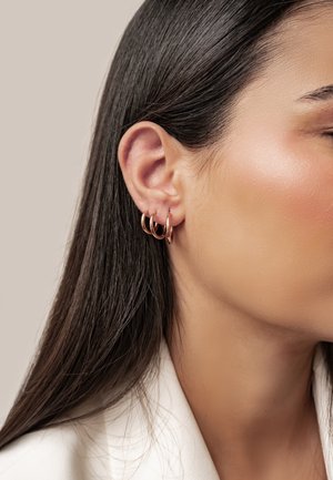 Hey Happiness, TRIPLE HOOP SET - Ohrringe - rose gold-coloured