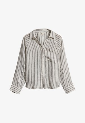 Next, Blúzka so zapínaním na gombíky - brown cream stripe