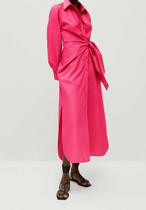 Shirt dress - neon pink