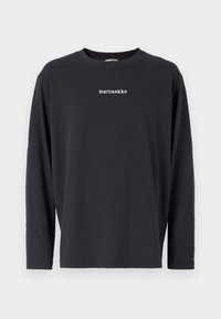 Marimekko BIITTI LOGO PLACEMENT UNISEX - Topper langermet - dark grey/off white