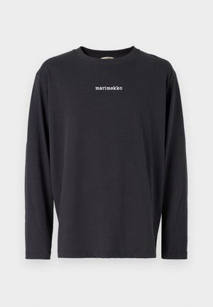 BIITTI LOGO PLACEMENT UNISEX - Hosszú ujjú felső - dark grey/off white