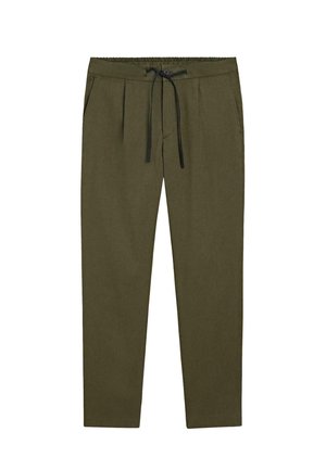 Massimo Dutti, TOTAL LOOK DARTED JOGGER FIT TROUSERS - Stoffhose - green