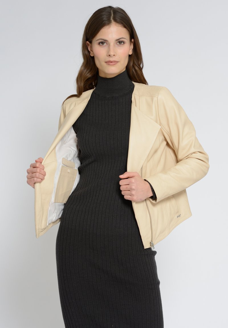 Maze Lederjacke - ivory